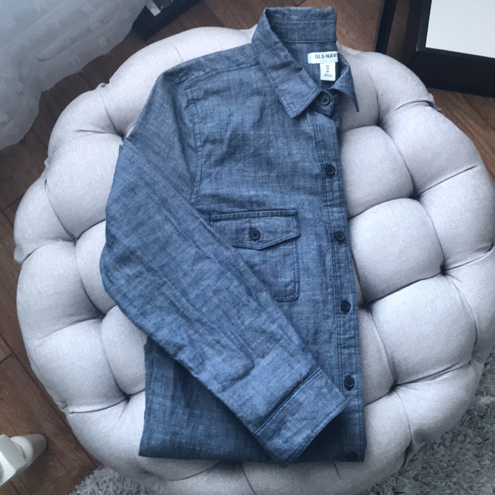 Old Navy Denim Button Down Shirt Size XS